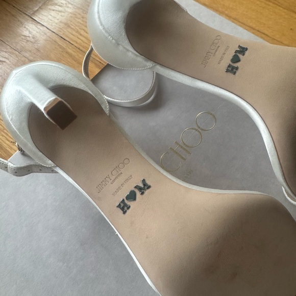 NEW BRIDAL Jimmy Choo Shoes with Initials - Picture 1 of 9